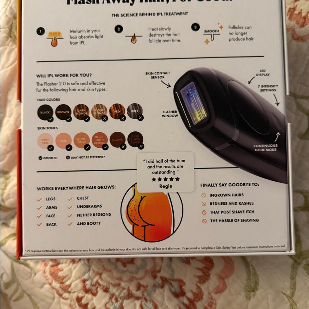 Nood The Flasher 2.0 Hair Removal IPL Device- Black - Picture 2 of 6